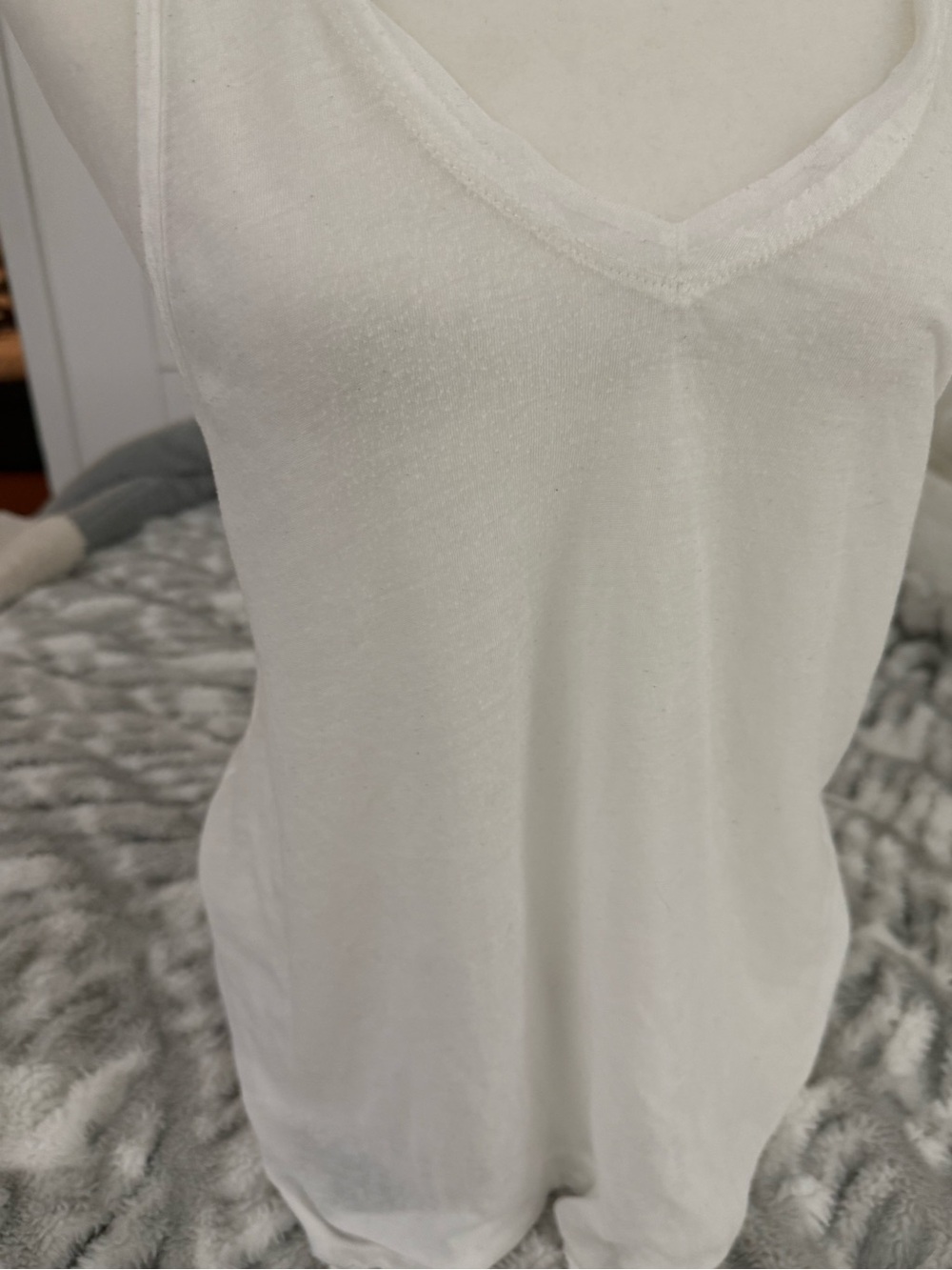 We The Free White V-Neck Tank Top - Picture 4 of 10